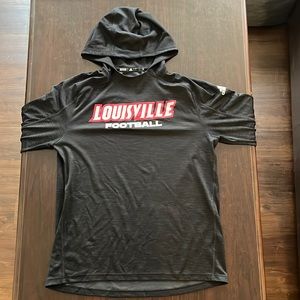 Black Louisville Football DryFit SweatShirt large